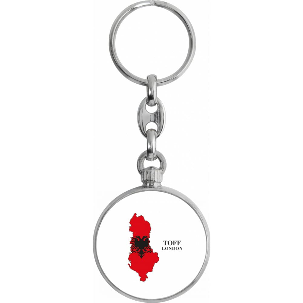 Toff London Albania Flag Keyring