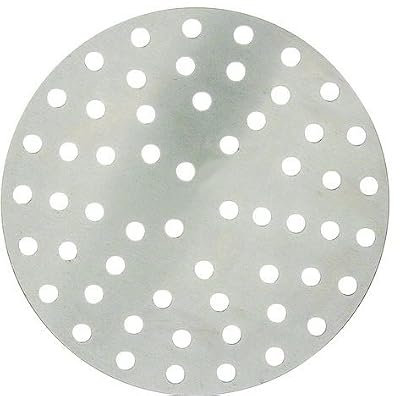 Winco APZP-8P, 8-Inch Aluminum Perforated Pizza Disk with 57 Holes, Pizza Screen