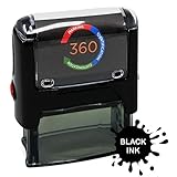 Custom Self Inking Rubber Stamp - 1 Line (Black)