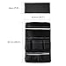 MoKo Multi-Pocket Car Backseat Organizer, Kick Mat Seat Back Protector, Foldable Travel Storage Bag Holder for Book/Bottle/Cool Beer/Tissue Box/Toys (Black & Beige)