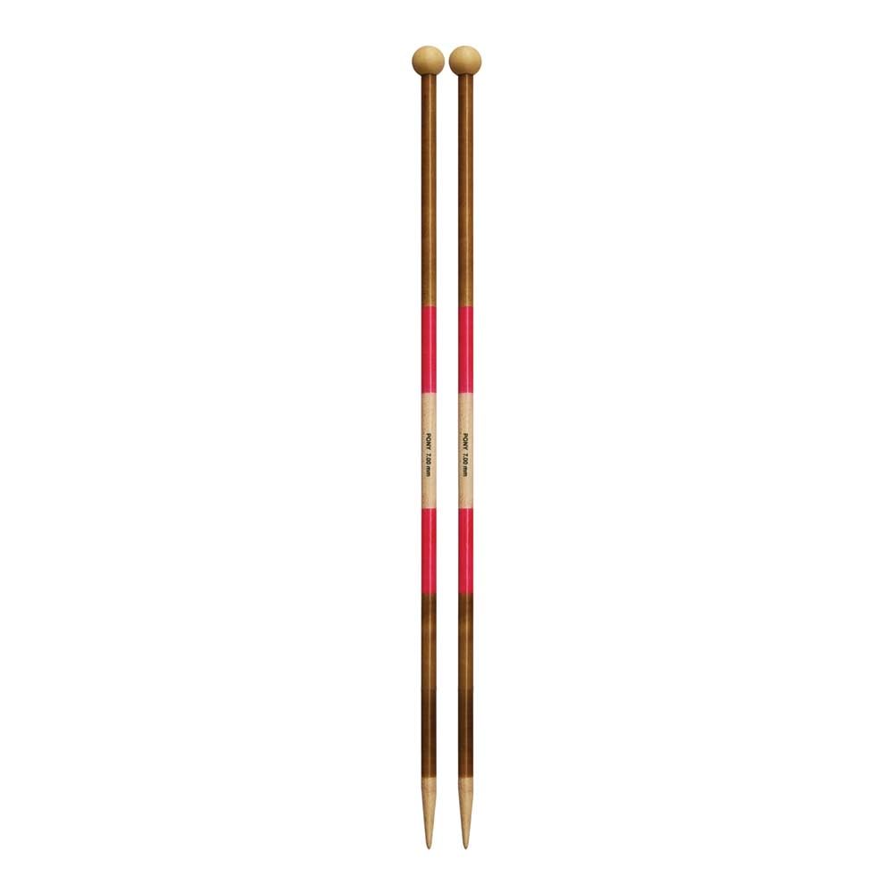Pony Flair Single Pointed Knitting Needles Wood 40cm 7.00mm - 1 Piece
