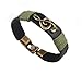 MORE FUN Musical Note Deisgn Bangle Charm Handmade Leather Hook Bracelet