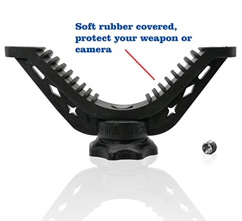PORMUCAL V Yoke for Tripod Hunting Shooting Stick Rest Mount Monopod Tripod Holder Camera Thread