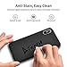 AINOPE Compatible iPhone XR Phone Case, Liquid Sillicone Case for iPhone 10r, Gel Rubber Full Body Protection Shockproof Cover Compatible iPhone XR 6.1 inch 2018 (Black)