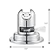 Labkiss LK029 Hand Shower Head Holder, Super Strong Vacuum Suction Cup Bathroom Handheld Showerhead Bracket Wall Mount with Adhesive 3M Stick Disc, No Drill, Heavy Duty, Waterproof, Reusable, Chrome