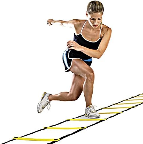 7 rung 4meter Agility Ladder Football Training Ladder Durable Nylon Straps for Soccer Speed Training Fitness Bodybuilding