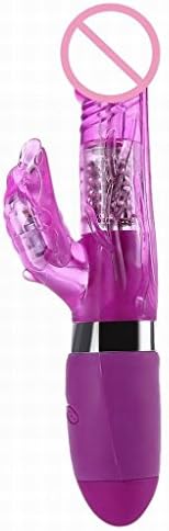 ZAT2UY DIBE MT0006 Vibrating 6 Mode Vibrating Rotation Strong Shock LED Luminous Masturbating for Women