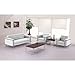 Signature Design by Ashley HERCULES Lesley Series Contemporary White LeatherSoft Sofa with Encasing Frame