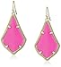 Kendra Scott Signature Alex Gold Plated Magenta Colored Magnesite Drop Earrings