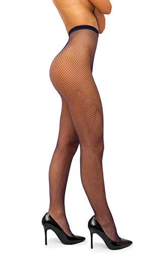 navy fishnet tights