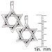TierraCast Fine Silver Plated Pewter Large Star Of David Pendant 17mm (1)