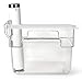 EVERIE Collapsible Hinged Sous Vide Container Lid Compatible with Breville ChefSteps Joule Sous Vide Cooker and 12,18,22 Quart Rubbermaid Container (Corner Mount)