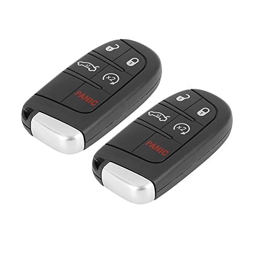 X AUTOHAUX 2pc Car Replacement Key Fob Shell Case for Dodge Journey