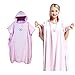 Hiturbo Microfiber Surf Beach Wetsuit Changing Towel Bath Robe Poncho with Hood -One Size Fit All