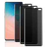 JDHDL for Galaxy S10 Plus Privacy Screen Protector Tempered Glass [Anti Glare] [Case Friendly] HD Privacy Protective Screen Protector Compatible with Galaxy S10+ (3 Pack)