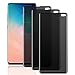 JDHDL for Galaxy S10 Plus Privacy Screen Protector Tempered Glass [Anti Glare] [Case Friendly] HD Privacy Protective Screen Protector Compatible with Galaxy S10+ (3 Pack)