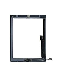 Prokit - Kit de herramientas de limpieza para iPad 4 (incluye botón de inicio, soporte para cámara, bisel de marco, adhesivo preinstalado y kit de limpieza con kit de herramientas Slypry), color negro