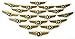 Aviator Kids Airplane Pilot Wings Plastic Pins Pinbacks Badges Lot of 20 Pins Gold