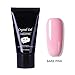 1 Pc Nail Quick Building Nail Tips Finger Extension Poly Glue Gel Nail Art UV LED Builder Nail Gel Nail Enhancement Tool (Bare Pink)