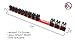 Olsa Tools Premium Wall-Mount Screwdriver Organizer - Red Nylon with Black Clips - Holds 14 Screwdrivers - Part: 1030