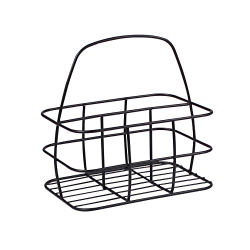 Spectrum Diversified Condiment Caddy/Napkin Holder, Black