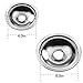 4 Pack Chrome Reflector Bowls Universal Drip Pan Kits Gas Stove Burner Rings Suitable for Frigidaire Kenmore 5304430150, 318067051
