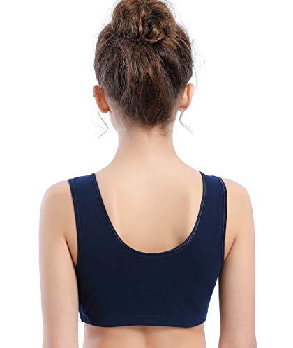 CAKEY Maternity Nursing Sleep Bra Tank for Breastfeeding/Pregnancy (Medium, Black+Navy+grey/3pcs) - Thumbnail 3