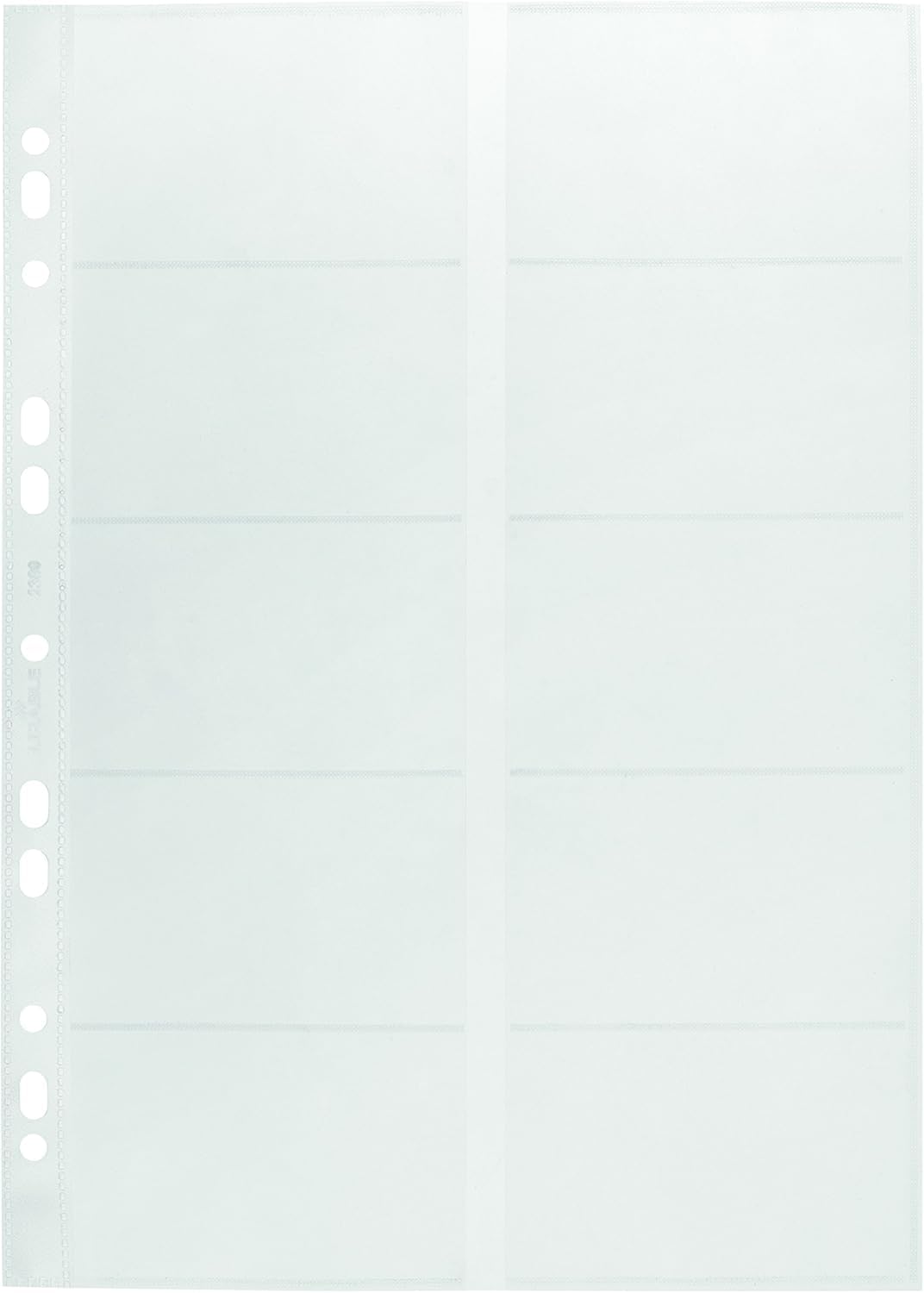 Durable Visifix Refill Set for A4 Business Card Album | Capacity for 200 Cards | Slots Measure 57 x 90 mm | Universal Punching