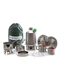 Kelly Kettle Ultimate Estufa de acero inoxidable M