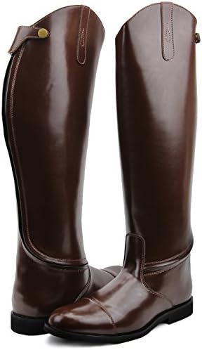 Hispar Mens Man Stirling Dress Dressage Boots with Zipper English Horse Riding