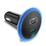 Maxboost USB C Car Charger 63W with Quick Charge 3.0 and PD Chipset-ENBL 2 Car Adapter Designed for MacBook Pro, Chromebook,Galaxy S10 S10+ S10e S9 S8 S7 Plus,Note 9 8,LG G7 G6 V30, HTC, iPhone, iPad