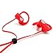 Bluetooth Sport Headphones with Mic offered by PHI Sports & Outdoors. High Definition Sound with Bass, Noise Cancelling, IPX7 Waterproof, Secure Fit, & 6-8 Hrs Playtime. Carrying Case Included(Red)