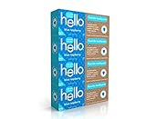 Hello Oral Care Fluoride Toothpaste for Kids Age 2 Above, Blue Raspberry, 4 Count