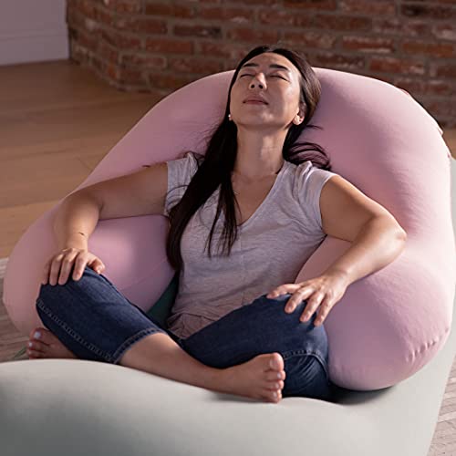 Yogibo Support Reading Pillow, Unique UShaped Backrest with Arms