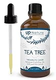 Tea Tree Melaleuca Oil 4 OZ - For Diffuser or Skin - Skin Tag Removal, Nail Fungus, Great for Hair and Scalp - 100% Pure, Undiluted & Unfiltered - Use to Make Soap, Cream, Shampoo & Face And Body Wash