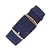 Wrist And Style Perlon Watch Strap (18mm, Dark Blue)