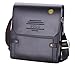 Videng Polo Men's Leather RFID Blocking Secure Briefcase Shoulder Messenger Bags, V1-brown