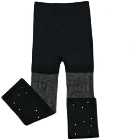 Romantc Women Rhinestone Novelty Sparkle Reinforced Shaping Mist Soft Pantyhose with Sheer Toe Pattern1 OS