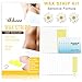 Wax Strips Hair Removal Wax Kit for Full Body Face Bikini 50 Count Double Sided +6 Post Wipes for Sensitive Skin