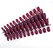 Laza 96 Pcs Colorful Fake Nails 4 Pack Coffin Ballet Purplish Red Madder Prune Mulberry Full Cover Medium Matte Artificial Acrylic Nails - Carmine Rose