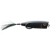 SNAG Proof Zoo Pop Topwater Lure | Weedless Design for Bass Fishing | Black, 3/8 oz.