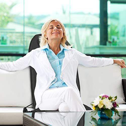 Gideon Neck Back and Thigh Heated Vibrating Massage Seat Cushion with 8 Massaging Modes; Home, Car or Office - Thumbnail 4