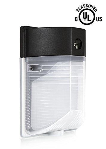 Hyperikon LED 12W Wall Pack Light, 1100 Lumens, PHOTOCELL INCLUDED, 5000K Security Area Lighting, UL Listed, Frosted Lens