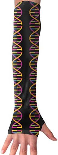 Colorful DNA Geek Unisex Protection Hand Cover Arm Sleeves Cool Cover Sun For Outdoor Activities 1 Pair