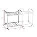NEX 2-Tier Under Sink Shelf Organizer Under Sink Storage Rack with Flexible & Expandable 15'' to 27''for Kitchen Bathroom Cabinets