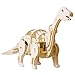 Lychee 3D Educational Gift Wooden Sound Control Dynamic Dinosaur Jigsaw Puzzle, DIY Assemble Dinosaur Robot Wood craft Toy Kit For Age 8+ Boy&Girls (Aptosaurus)