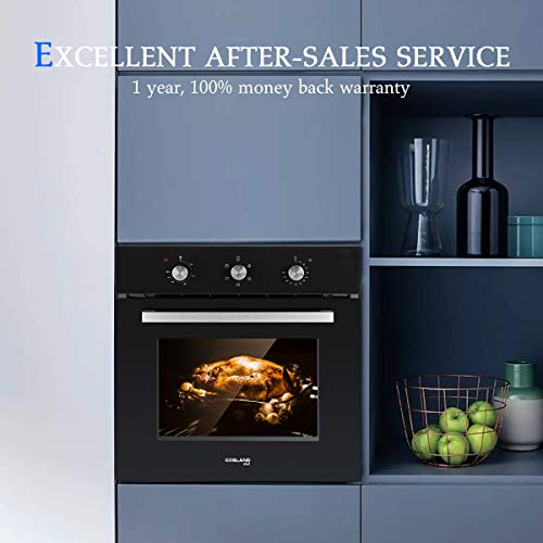 GASLAND Chef 24" Electric Single Wall Oven, 2.3Cu.f Multifunctional