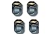 Chevy Solid Gold Bowtie Logo Valve Stem Caps - (Set of 4)  ~ Chevrolet 