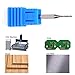 Tapered Ball Nose End Mill, Tungsten Solid Carbide CNC 2D and 3D Carving Cutter End Milling Rotary Burrs Set Tool Router Bits, 0.45mm, 0.75mm, 1mm, 1.25mm Set of 4