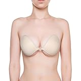 NuBra Women's Feather Lite Bra (Nude, C)